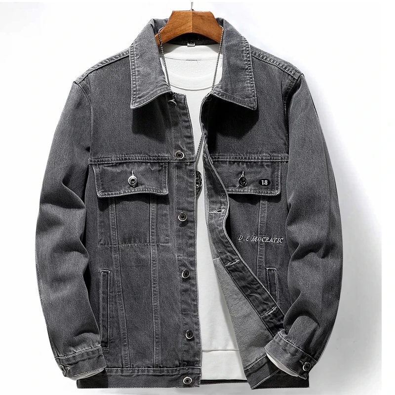 Men's denim jacket 2021 autumn new 