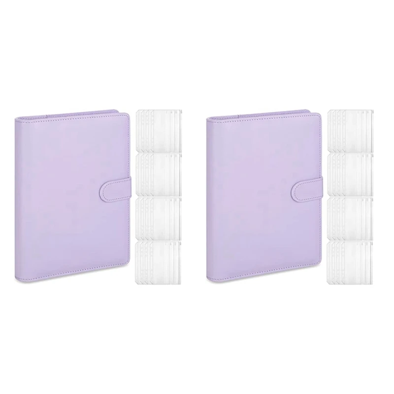 

Кожаная обложка для блокнота NEW-2X A5 с пластиковыми карманами A5 32 шт., бюджетная система конвертов, Обложка для ежедневника A5