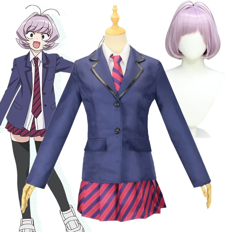 

Костюм для косплея из аниме «Komi Can't Communicate Najimi Osana», школьная форма JK, юбка, розовый короткий парик, Хэллоуин для женщин