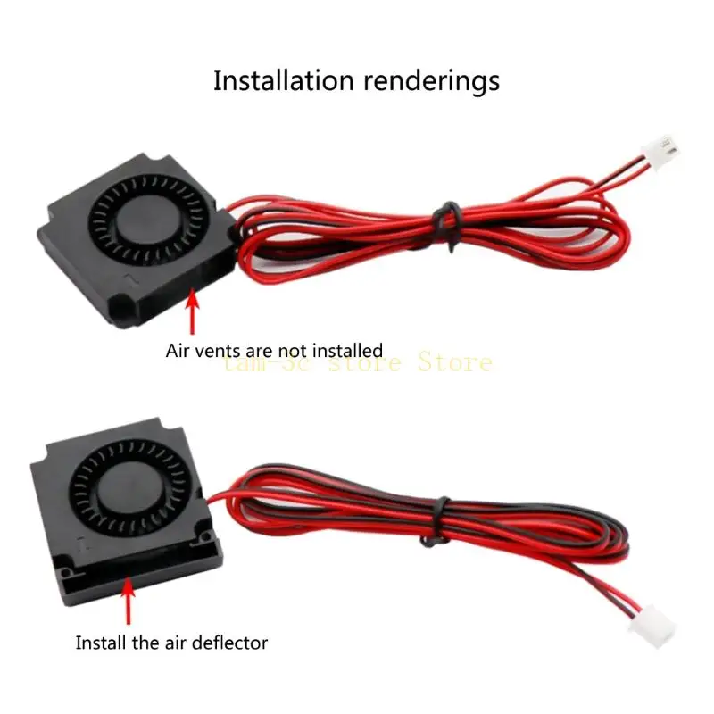 

D0UA 3d Printer Fan Air Guide Accessories Diy Print Head 4010 Blower TurboFan Dedicated Heat Dissipation And Air Outlet Parts