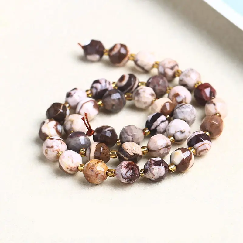 6-10 мм, натуральные блестящие маленькие бусины с гранями в обычной форме, незакрепленные бусины, DIY аксессуары для ювелирных изделий b2359