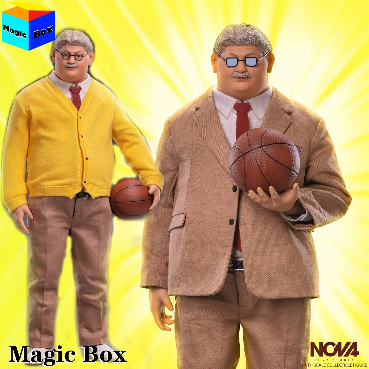 

В наличии NOVA Studio 1/6 аниме Slam Dunk Master, баскетбольный тренер, модель Mitsuyoshi Anzai, полный комплект, 12 дюймов, Мужская экшн-фигурка для фанатов