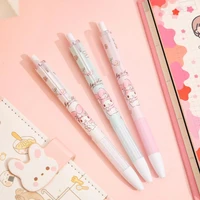 3pcs kawaii neutral pen sanrios my melody cartoon cute stationery press pencil student school supplies gel pen office girls gift