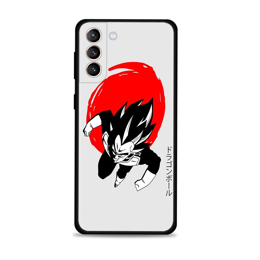 Японский красный чехол Dragonball для смартфона Samsung Galaxy S21 S20 FE S22 Ultra S10 S9 S8 Plus S10e Note 20Ultra