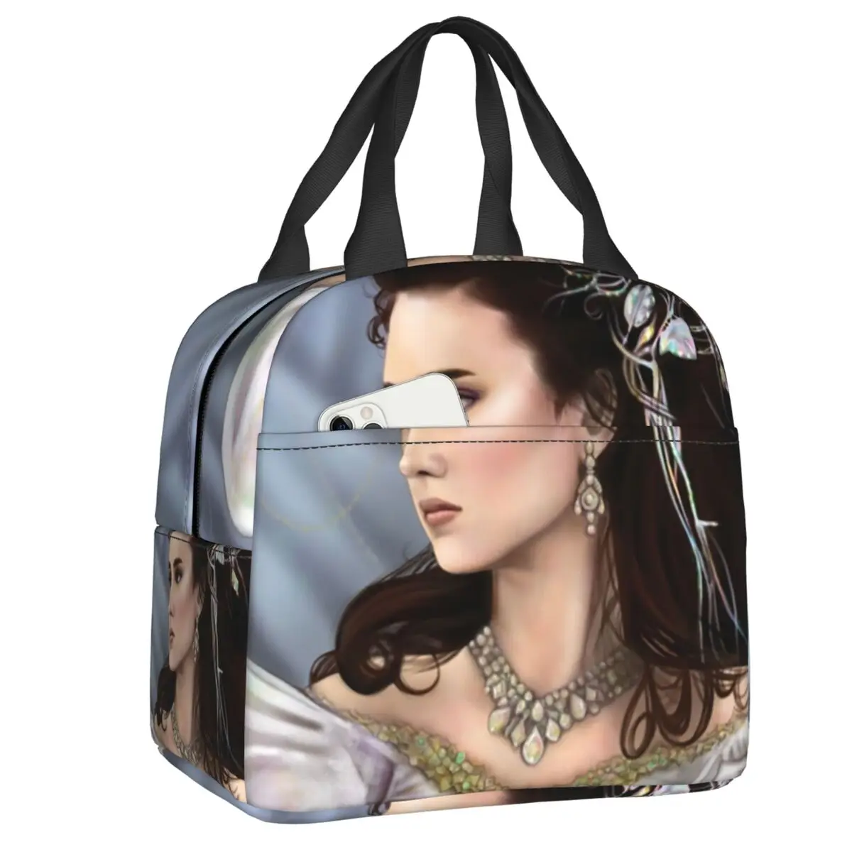 

Labyrinth Sarah In Her Masquerade Costume Insulated Lunch Bag for Work School Leakproof Thermal Cooler Bento Box Women Kids