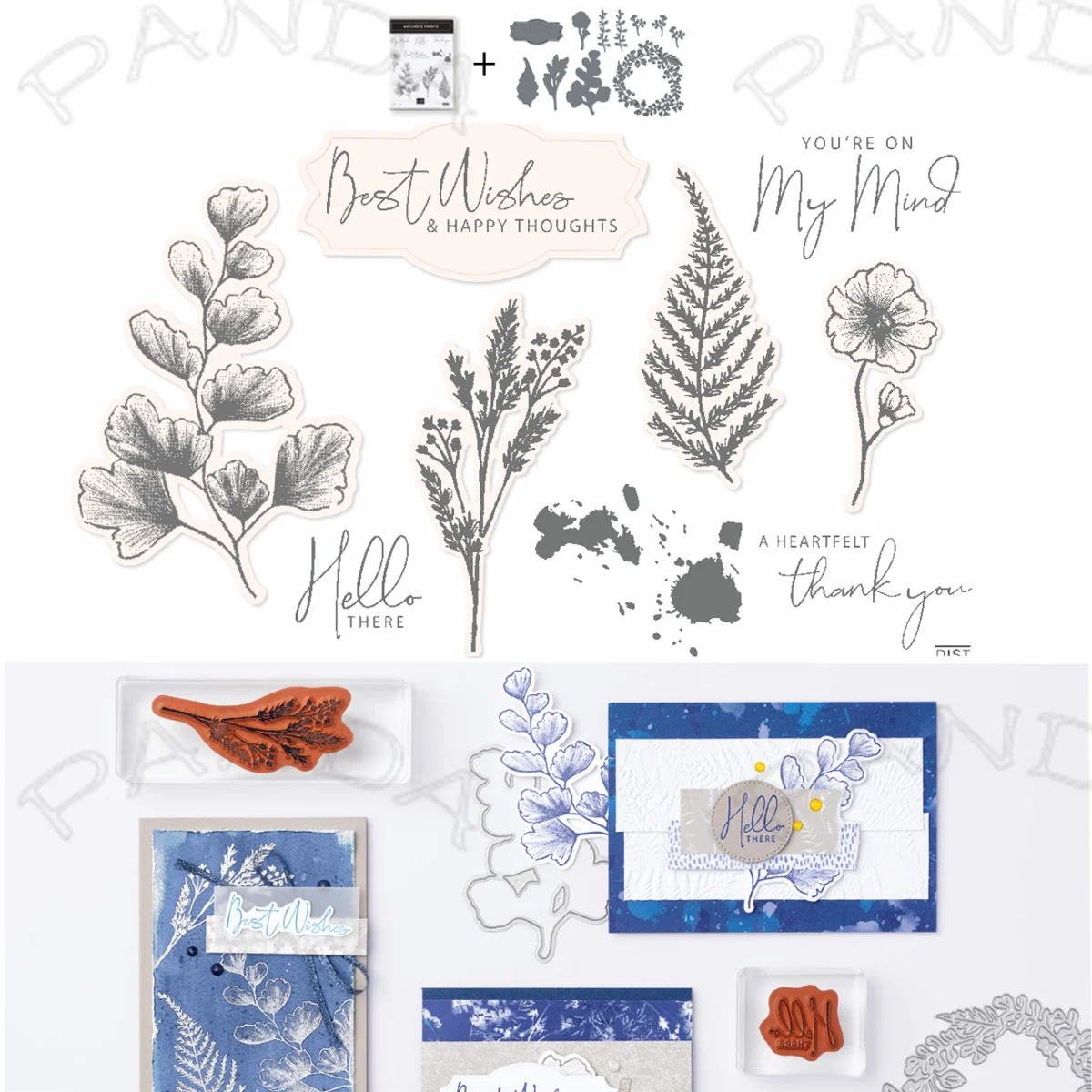 

2022 Arrival Wreath Grass Metal Cutting Dies Clear Stamps DIY Scrapbooking Paper Craft Decor Make Album Card Manual Embossing