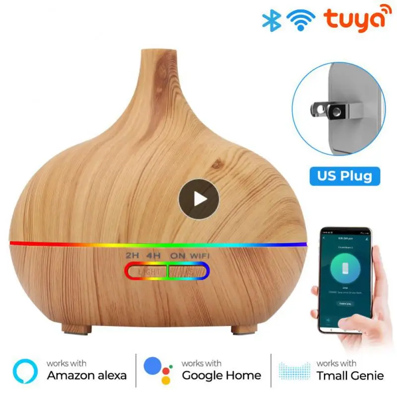 

Увлажнитель-Ароматизатор воздуха Tuya с функцией Wi-Fi, 400 мл