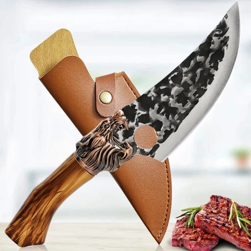 Кованый нож 6 дюймов кухонный резец из нержавеющей стали мясница кухонные