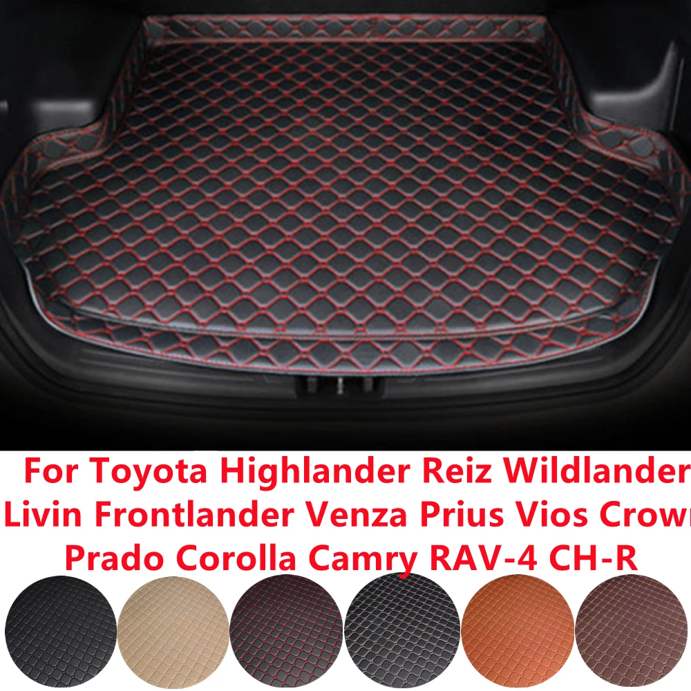 

SJ автомобильный коврик для багажника, автомобильная Накладка для багажника Toyota CH-R RAV-4 Camry Corolla Crown Vios Prius Venza landlander Frontlander Reiz