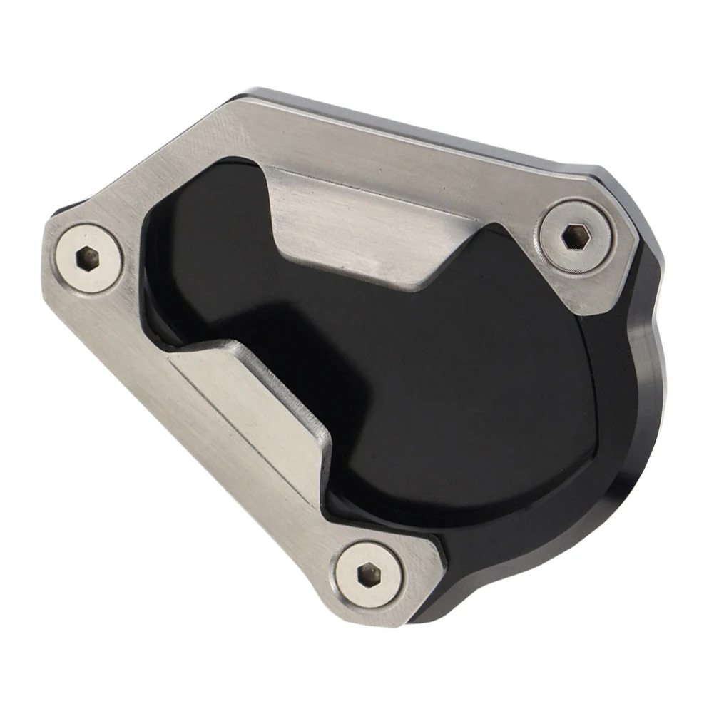 

Car Side Pad Kickstand Foot Rear Side Stands Stainless Steel Black+ Silvery CNC Aluminum For Scrambler Brand New