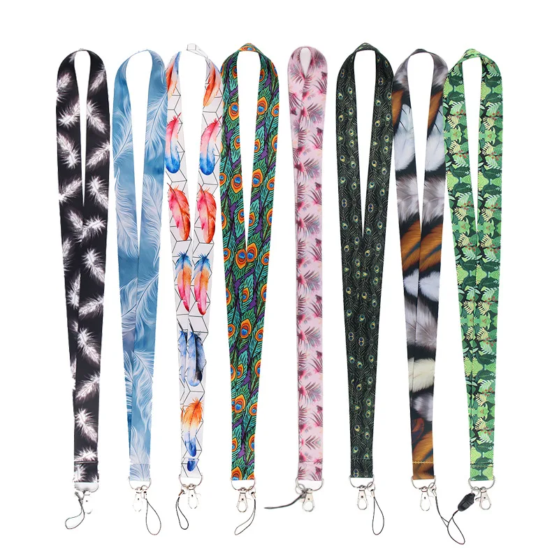 

Leaves, fallen leaves, feathers, mobile phone rope, chest card, camera neck rope, durable multi-functional polyester webbing hot