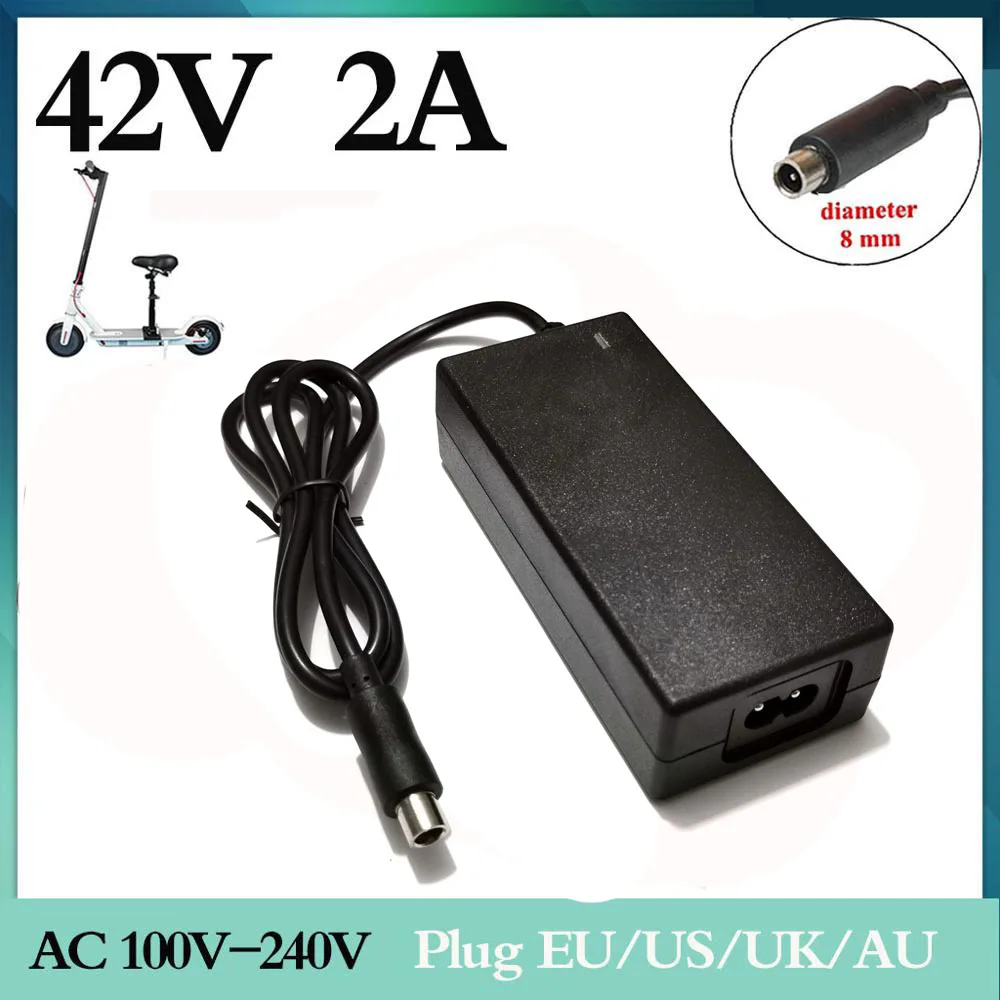 1 шт. по лучшей цене 42 в 2 А адаптер для электрического скейтбакорда зарядное