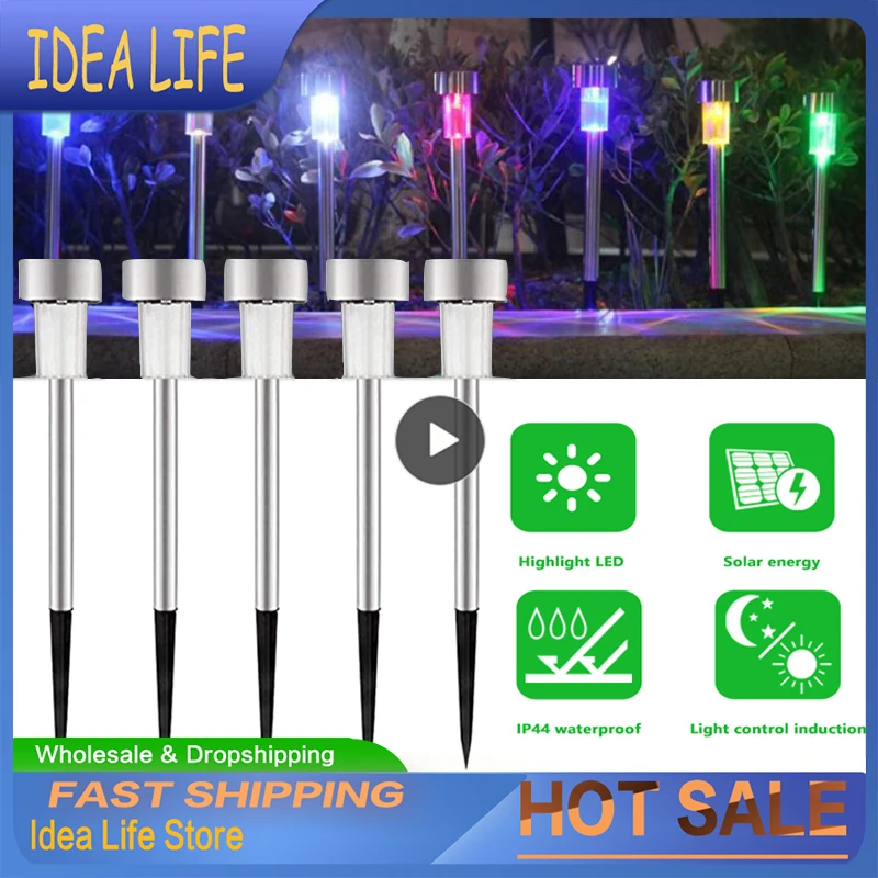 

1pcs Solar Garden Light Outdoor Solar Powered Lamp Lanter Waterproof Landscape Lighting For Pathway Patio Yard Lawn Decoration