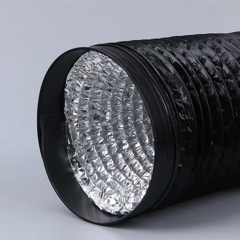 

Гибкая вентиляционная труба ПВХ 100/120 мм черная 2м/3м