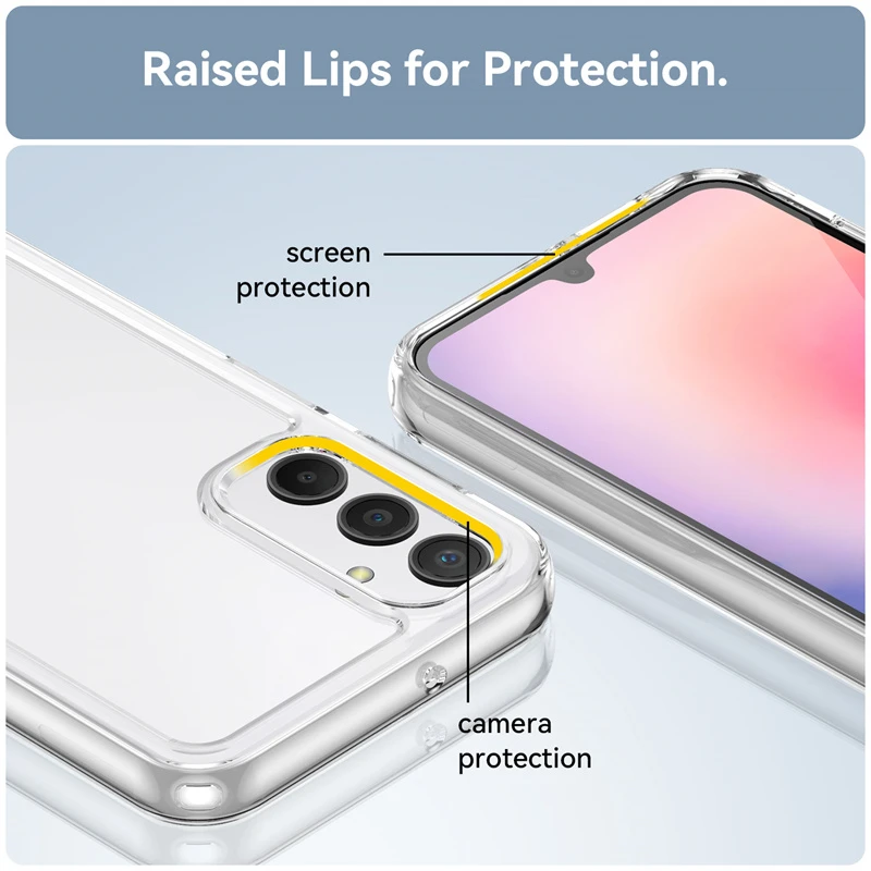 For Samsung Galaxy A24 Case Cover Samsung A24 A14 A34 A54 A04S Capas Shockproof Transparent Colour Clear Fundas Samsung A 24 A24