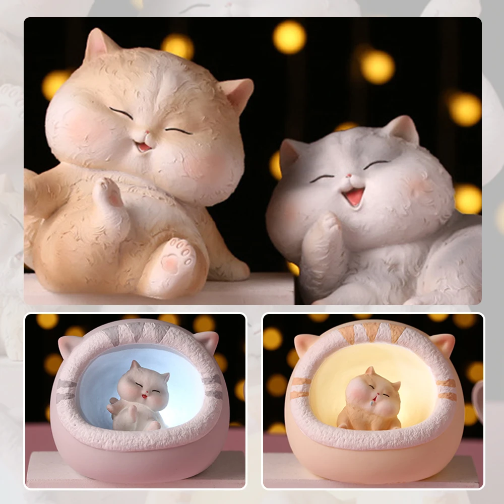 

Usb Charging Led Light Cat Baby Night Lamp Bedroom Decoration Table Lamp Eye Protection Sleeping Light Indoor Lighting Modern