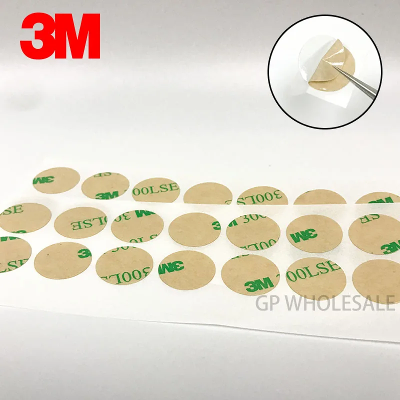 

3M 9495le 300LSE Heavy Duty Double Sided Sticky Adhesive Sheet Tape sticker circle round 15mm thin 0.17mm thickness transparent