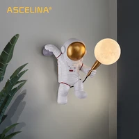 astronaut wall lamp moon creative led table lamp childrens room bedroom study balcony home decor spaceman desktop night lamps