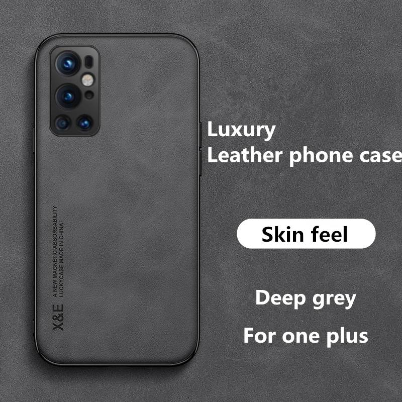 Роскошный кожаный магнитный чехол для телефона One Plus 7 8 9 T Pro замша однотонная