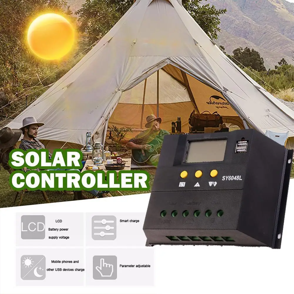 

MPPT 60A 80A 100A Solar PV Regulators 12V 24V 36V 48V AUTO Solar Charge Controller Solar PV Battery Charger With LCD& Dual USB