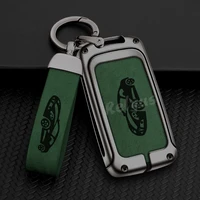 metal leather key case cover for mazda 3 alexa cx4 cx5 cx8 remote key protector holder auto accessories