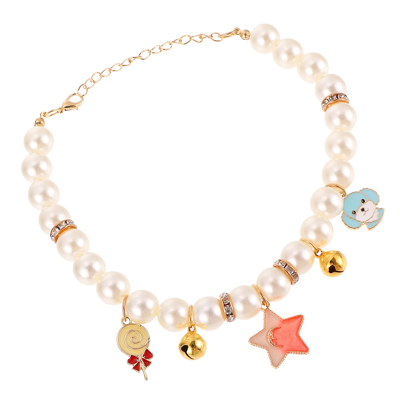 

Clothing Pet Necklace Miss Crystal Choker Dog Collar Plastic Cat Girl