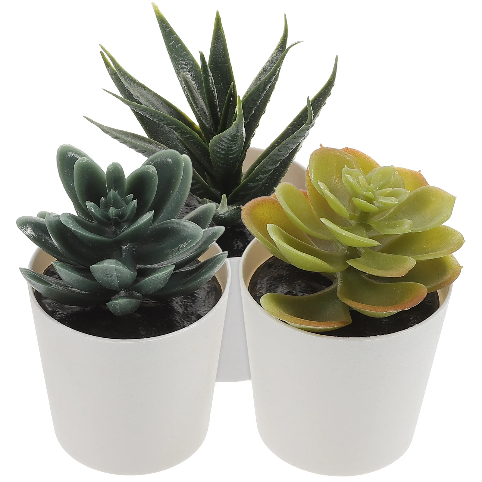 

3pcs Portable Vivid Practical Simulation Green Plants Artificial Bonsai Desktop Adornments Realistic Bonsai