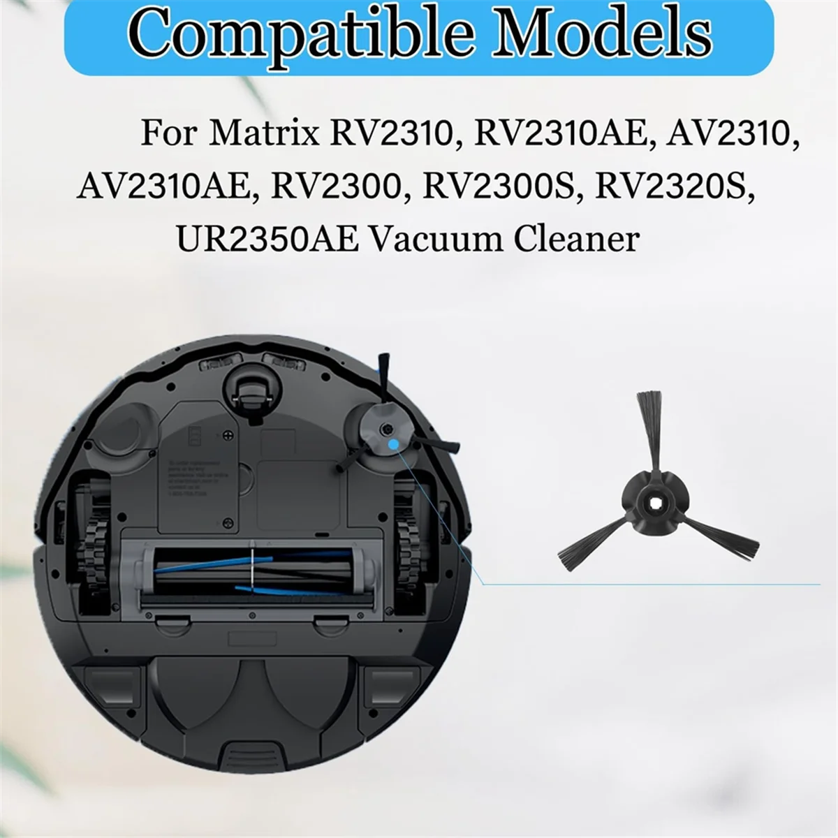 Боковая щетка для деталей робота-пылесоса Shark RV2310 RV2310AE AV2310 AV2310AE RV2300 RV2300S RV2320S UR2350AE