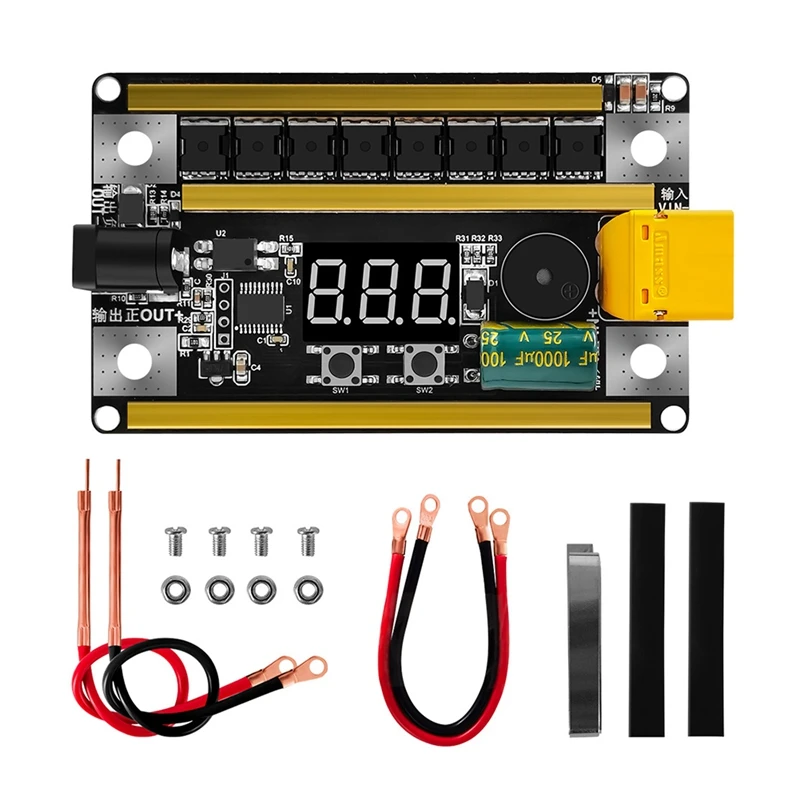 

12V Handheld Adjustable Spot Welding Machine Control Board For 18650 Battery Spot Welder 0.1-0.2Mm Nickel Sheet-FS-PHFU