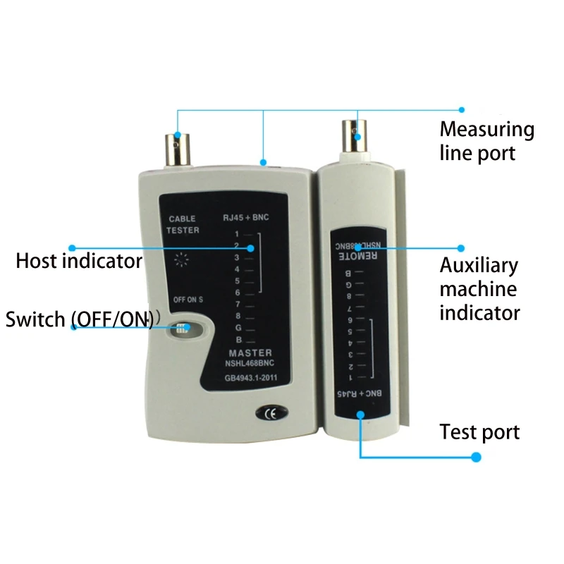 RJ45 RJ11 RJ12 CAT5 UTP LAN Тестер сетевого кабеля Детектор телефонной линии Инструменты