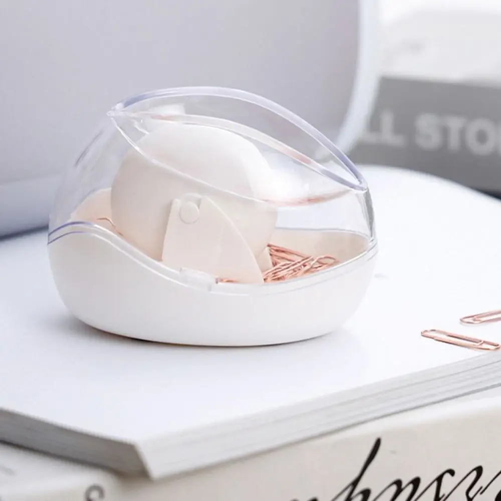 

Clip Paper Transparent Stoarge Holder Dispenser Office Clips Box Storage 1pc Creative Paperclip Magnetic