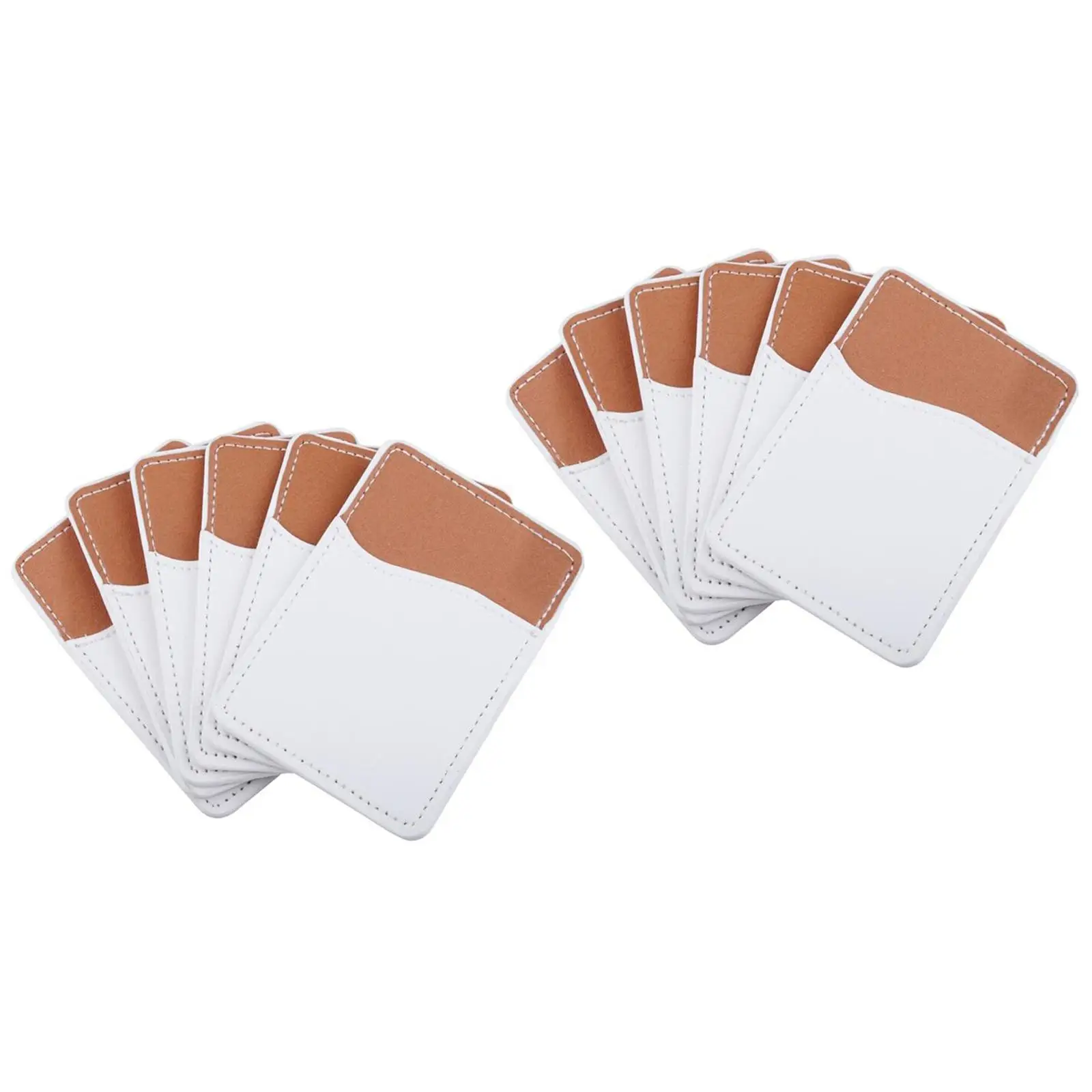 

DIY Sublimation Phone Card Holder Back PU Leather 10Pcs Credit Card Holder Phone Credit Card Holder Card Holder for Phone iPhone