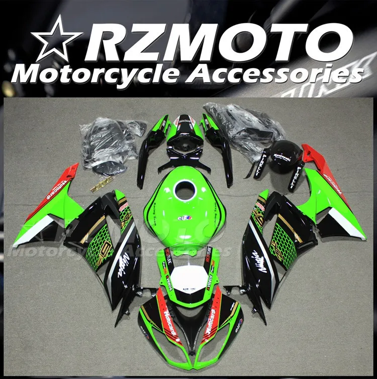 

Новый комплект обтекателей из АБС-пластика подходит для Kawasaki Ninja ZX-6R ZX6R 636 599 2009 2010 2011 09 10 11 12 Кузов + Крышка Резервуара Nice