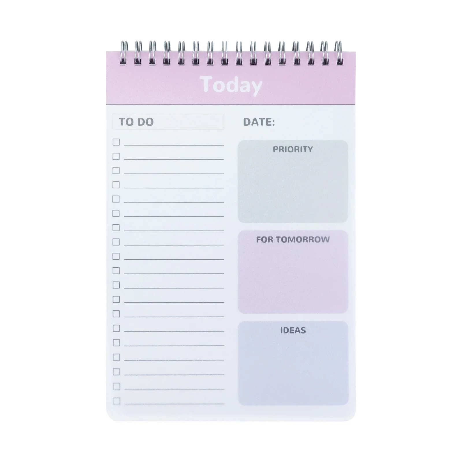 Transparent PP Cover Coil Day Planner Notebook Daily To-Do Reminders And Planning Office School Stationery Supplies
