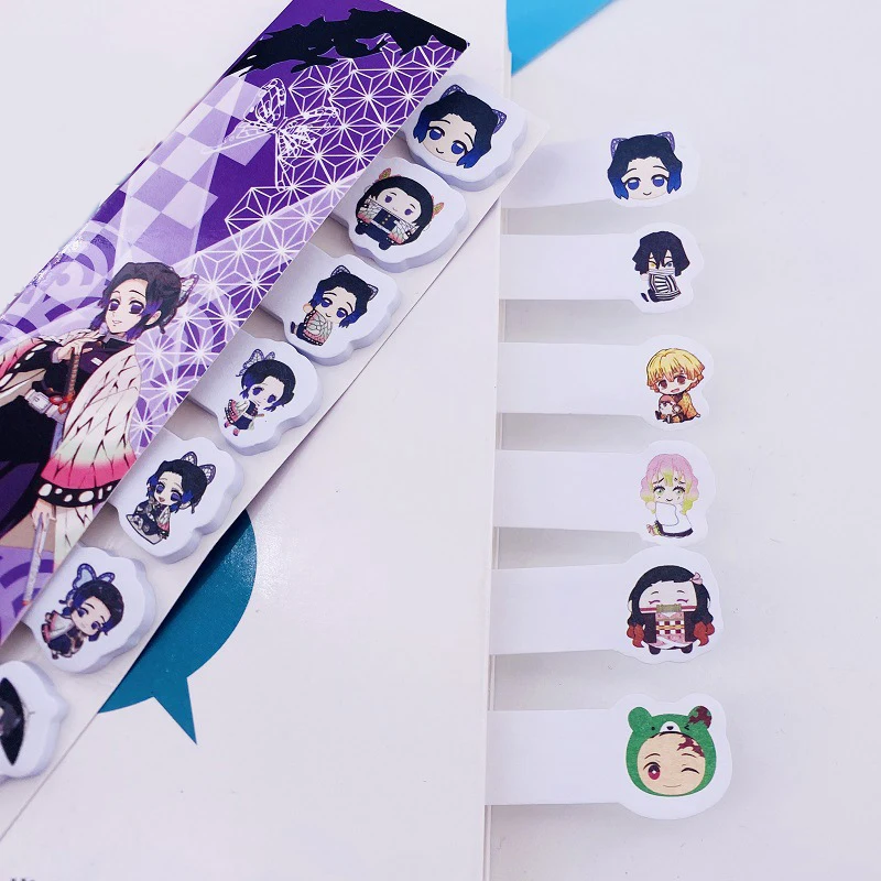 

Memo Pad Note Student Stationery Kawaii Anime Demon Slayer: Kimetsu No Yaiba Kamado Tanjirou Bookmark Note 11 Styles 240 Sticker