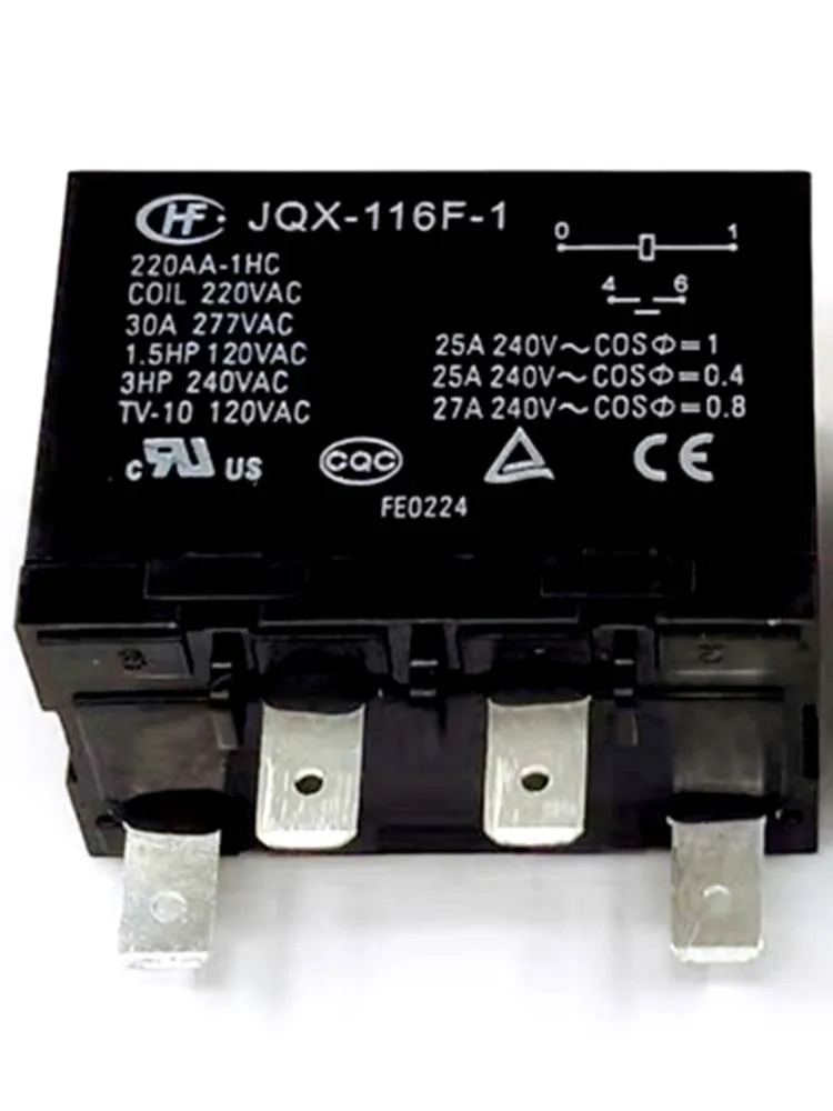 Реле JQX-116F-1 220AA-1HC 220 В переменного тока, 2 шт.