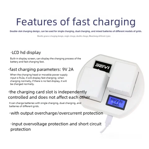 Зарядное устройство для Arlo Pro 2, светодиодное двойное быстрое зарядное устройство, 5 В/9 В постоянного тока для Arlo Go, камера с освещением безопасности, аксессуары для аккумуляторной батареи