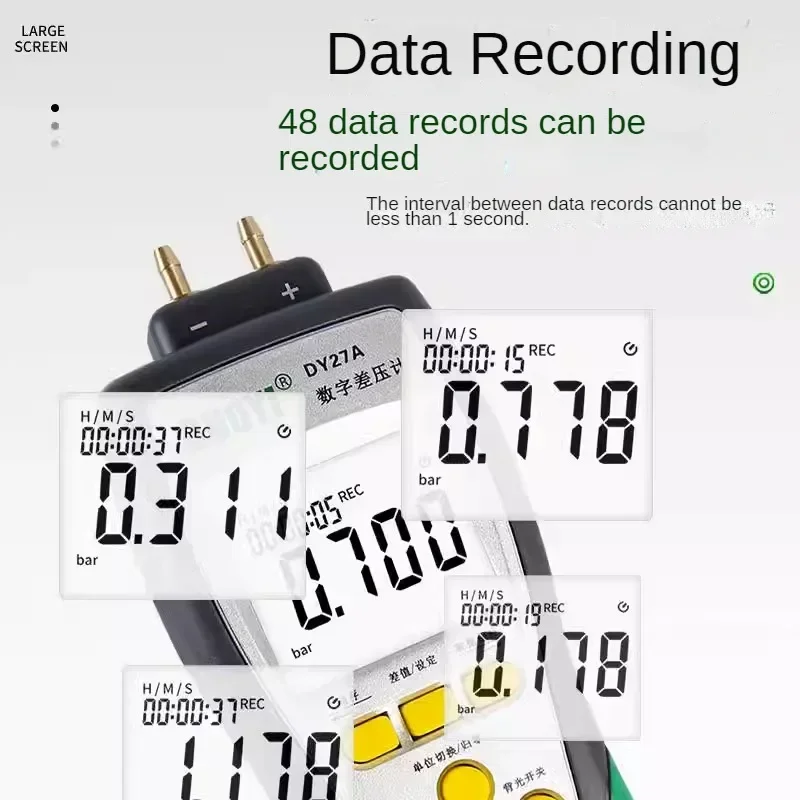 DUOYI DY27A цифровой манометр перепада давления точность 0 001 манометры воздуха тестер