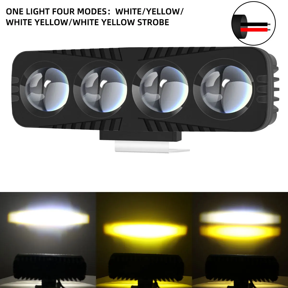 

4-линзовые Светодиодные Фары Для Мотоциклов, Высокая Яркость, Дальние Проекции Света