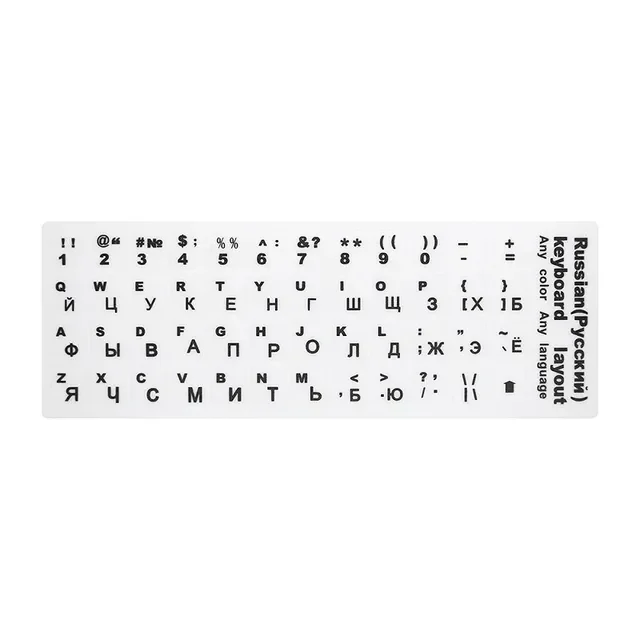 

Keyboard Stickers Cover Letter Russian English Spanish Non Transparent Universal Replacement Keyboard Stickers For Laptops