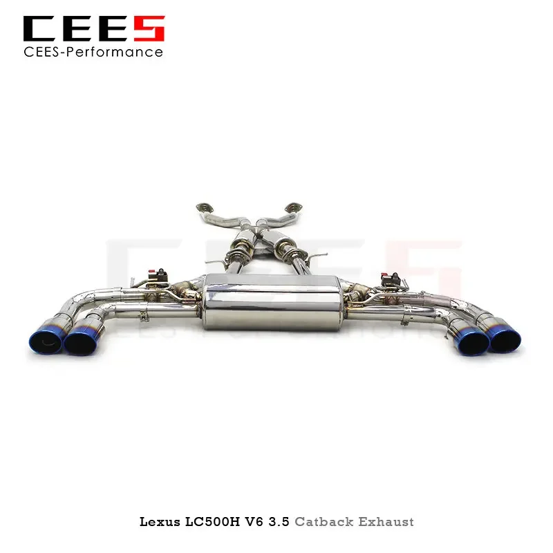 CEES Catback выхлопная система для Lexus LC500H 3 5 V6 2018-2022 Escape Performance SUS304 глушитель клапана