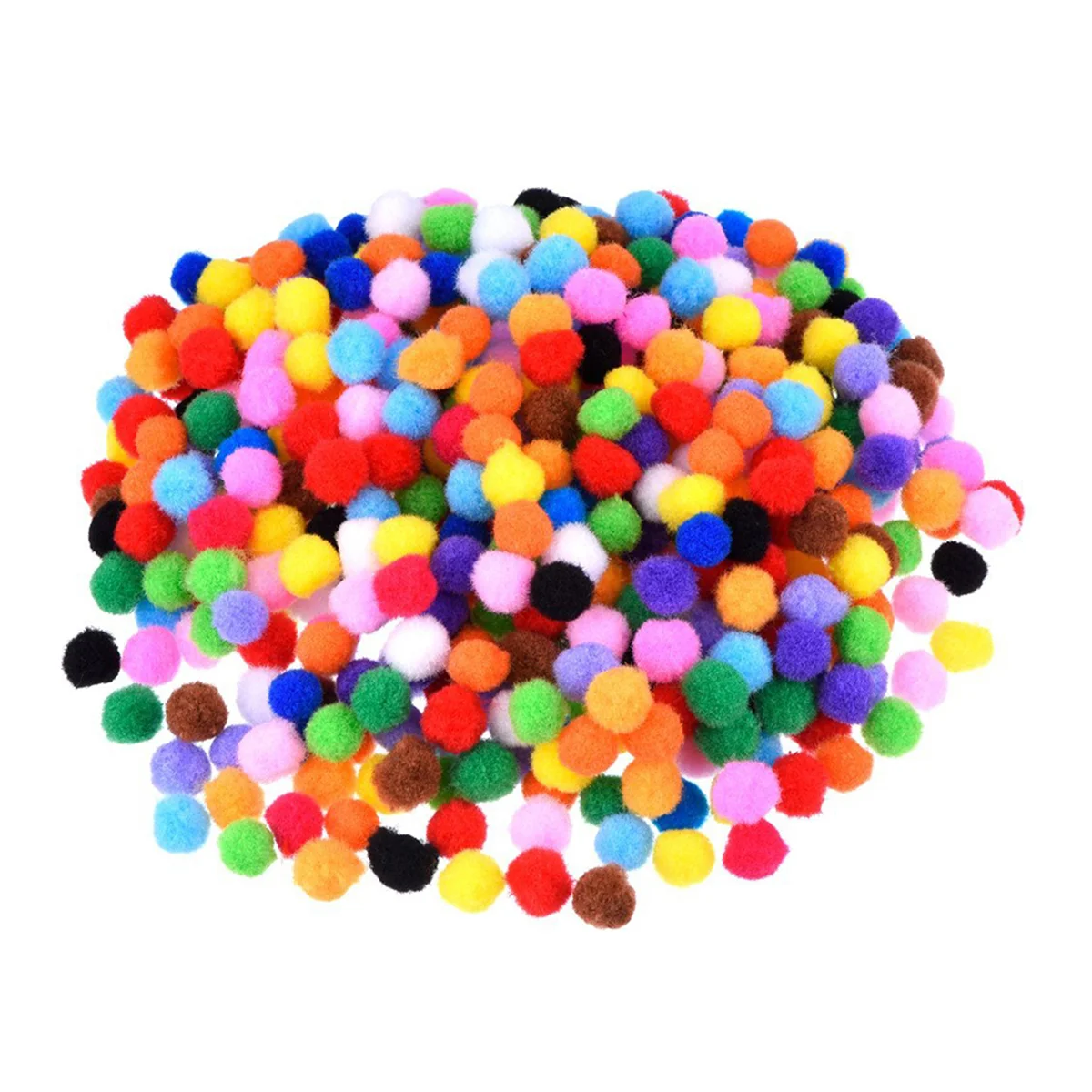 

1200pcs 10mm Pom Poms Multicolor and Crafts Pom Poms Balls for DIY Creative Crafts ( Mixed Color )