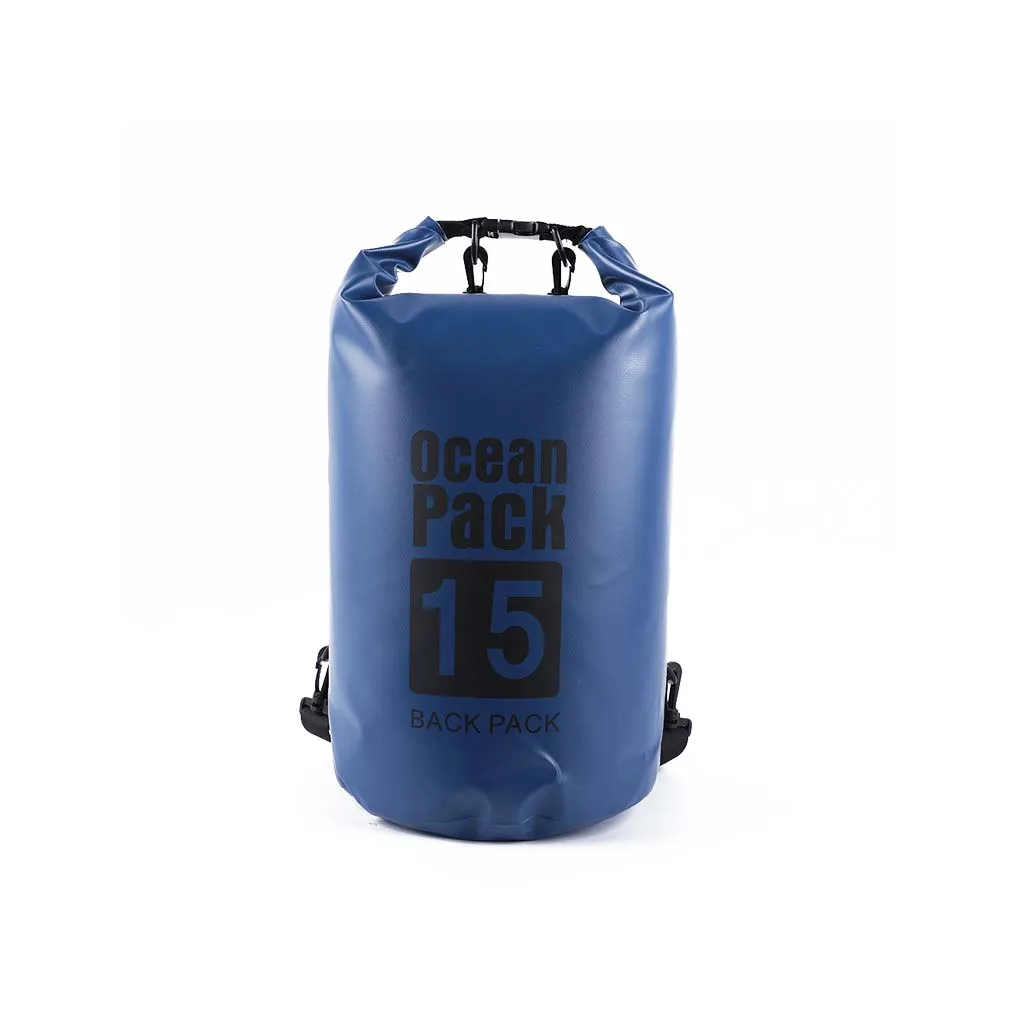 

1/2/3 PVC Dry Bags Multifunctional Outdoor Backpack One Shoulder Foldable Kayak Rafting Bag Dark Blue 2L Single Shoulder
