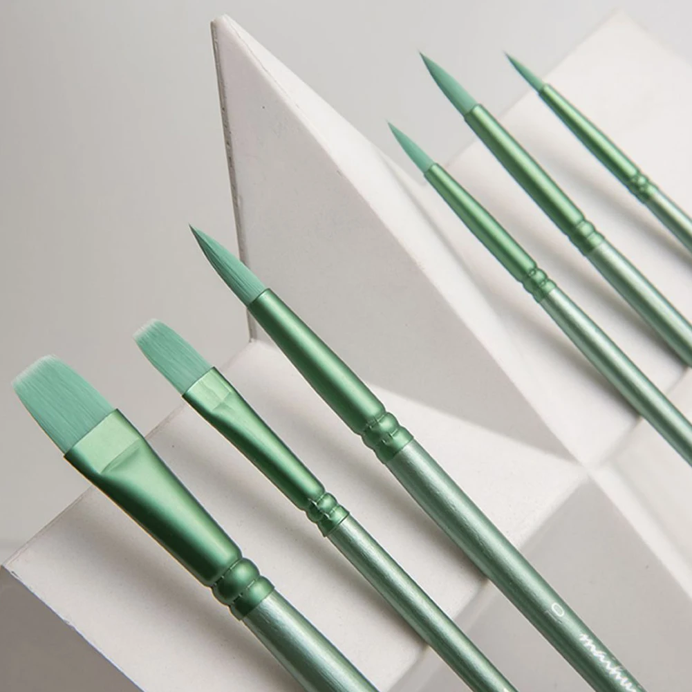 4/6 шт. кисти для акварельных красок с деревянной ручкой кисть рисования