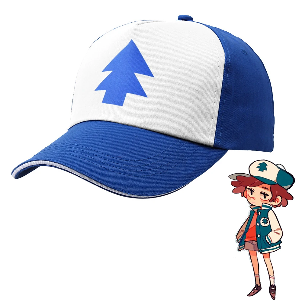 Anmie Hats Dipper Cosplay Baseball Cap Adjustable Breathable Mesh Snapback Caps Cosplay Boys Hip Hop Hat