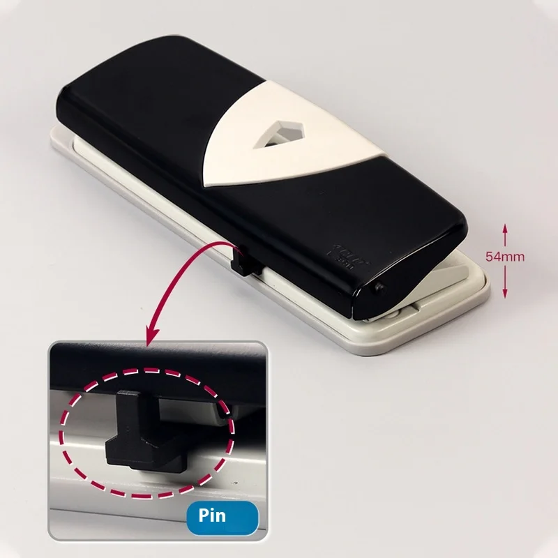 Металлический дырокол с 4 отверстиями и 25 листовми бумаги регулируемые