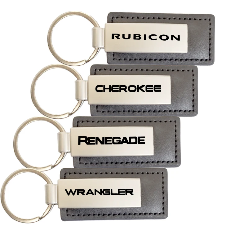Металлический Кожаный Автомобильный брелок для ключей кольца или Jeep 1941 4X4 4XE WRANGLER