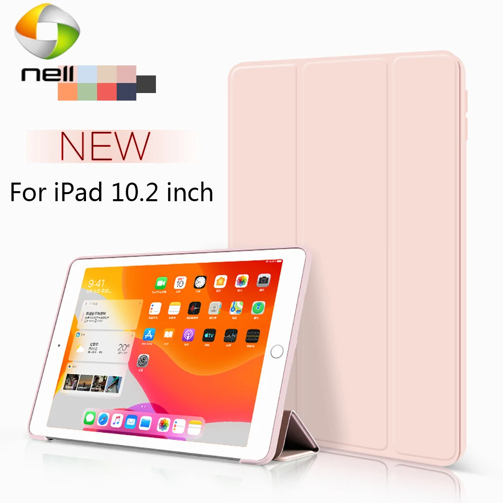 

Trifold Smart Case funda iPad 10.2 inch 2019 7th Gen Auto Sleep/Wake Lightweight Stand Case iPad 10.2 2019 A2198 A2200 ca