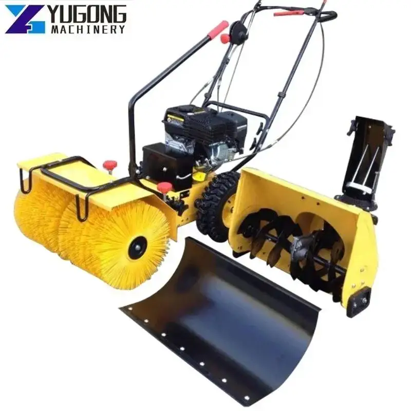 YG Walking Type 6.5Hp Power Snowplow Snow Sweeper for Removing and Cleaning Removal Machine Blowers