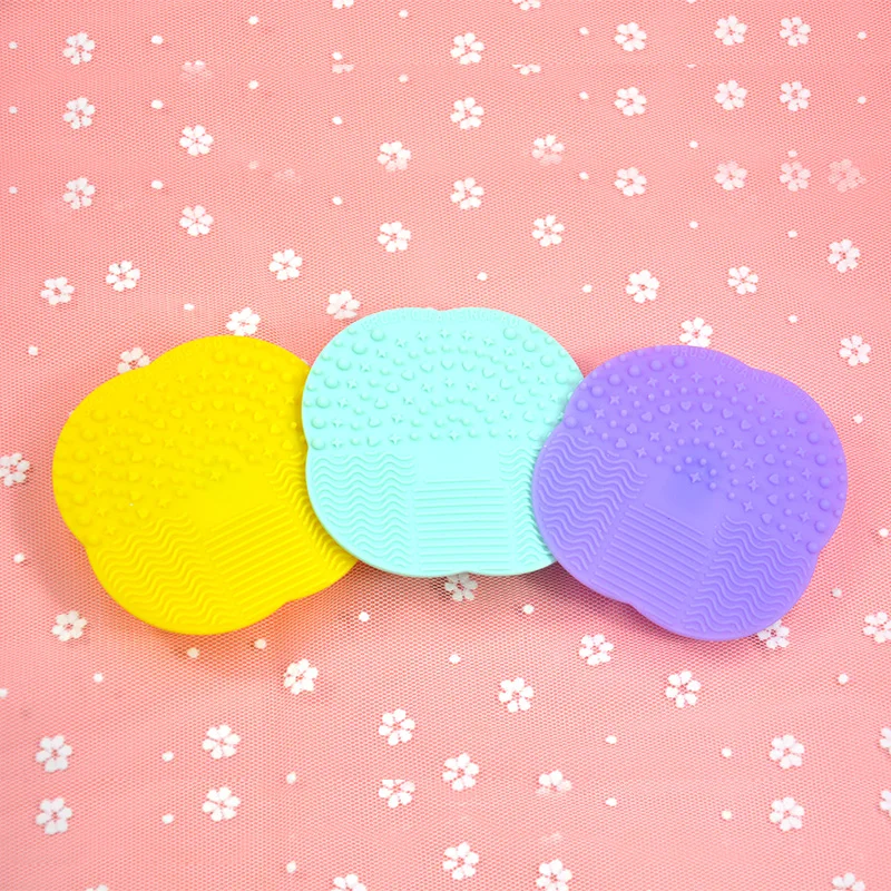 Инструмент для чистки кистей макияжа силиконовая адсорбируемая кисточка кисть